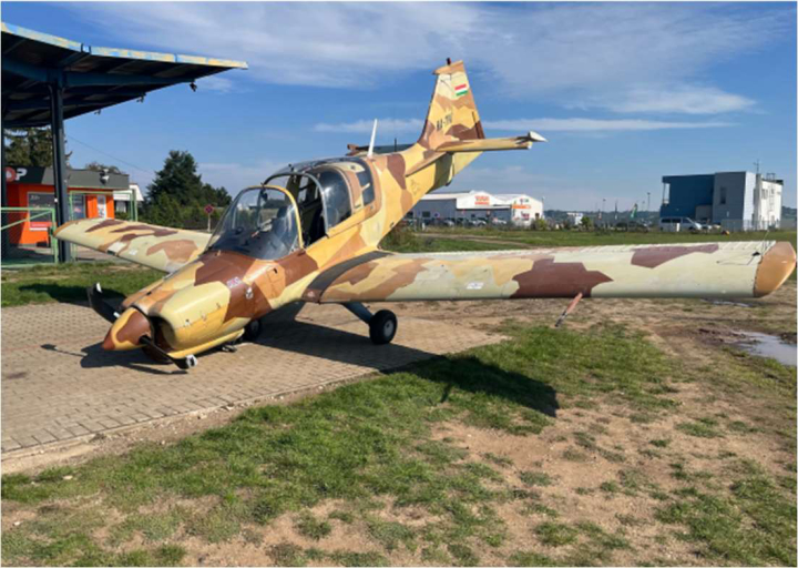 Illustration 1 of 4 from ÚZPLN report CZ-22-1101: Event aircraft Scottish Aviation Bulldog 100 SK-61 at LETI (ště Roudnice nad Labem)