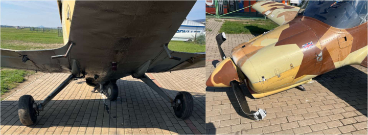 Illustration 3 of 4 from ÚZPLN report CZ-22-1101: Event aircraft Scottish Aviation Bulldog 100 SK-61 at LETI (ště Roudnice nad Labem)