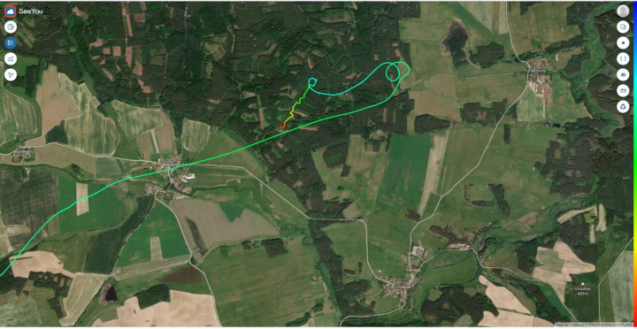 Illustration 8 of 14 from ÚZPLN report CZ-22-0857: Event aircraft Rolladen-Schneider LS4-A a LS8-18 at STAR (1,3 km NE é Sedlo)