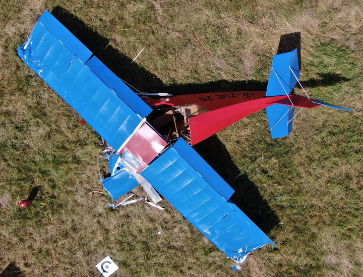 Illustration 1 of 8 from ÚZPLN report CZ-21-0475: Event aircraft Fisher Flying HORIZON 1 at LKPM (Příbram)
