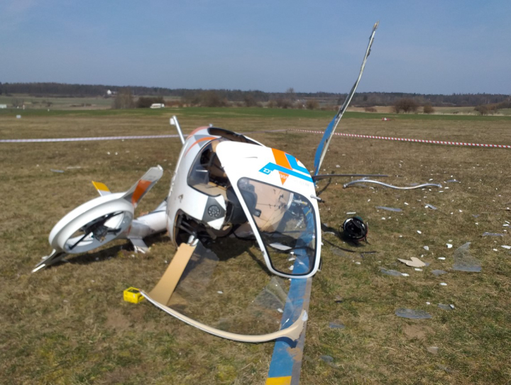 Illustration 1 of 2 from ÚZPLN report CZ-21-0088: Event aircraft GUIMBAL G2 CABRI at LETI (ště Kladno)