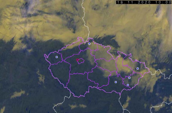 Ilustrace 2 z 2 ze zprávy ÚZPLN CZ-20-0752: Incident letounu Cessna C 525 A Citation CJ2+ na LKAA (18 NM jižně radiomajáku VOZ)