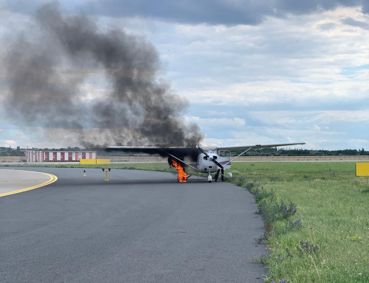 Illustration 1 of 4 from ÚZPLN report CZ-20-0368: Incident airplane Cessna C 172S at LETI (ště Praha/Ruzyně)