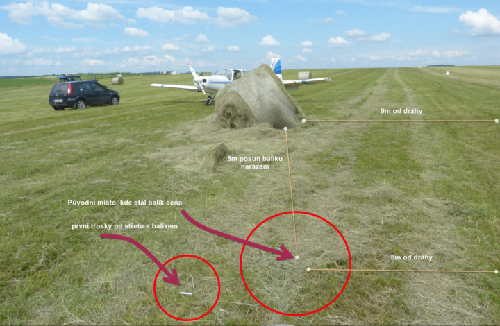 Illustration 1 of 1 from ÚZPLN report CZ-20-0303: Event aircraft GROB G 115 at LKBE (Benešov)