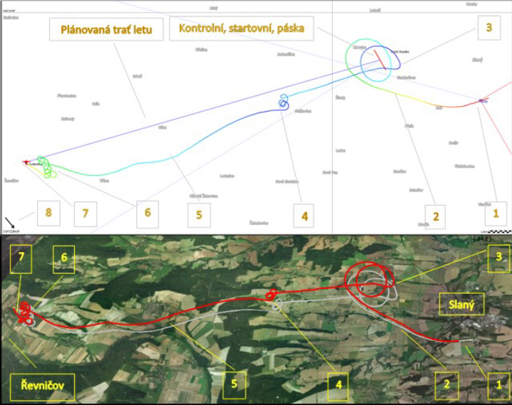Illustration 1 of 2 from ÚZPLN report CZ-18-0572: Event aircraft Ventus b/16.6 at EVNI (cca 500 m NE Řčov, okr. Rakovník)