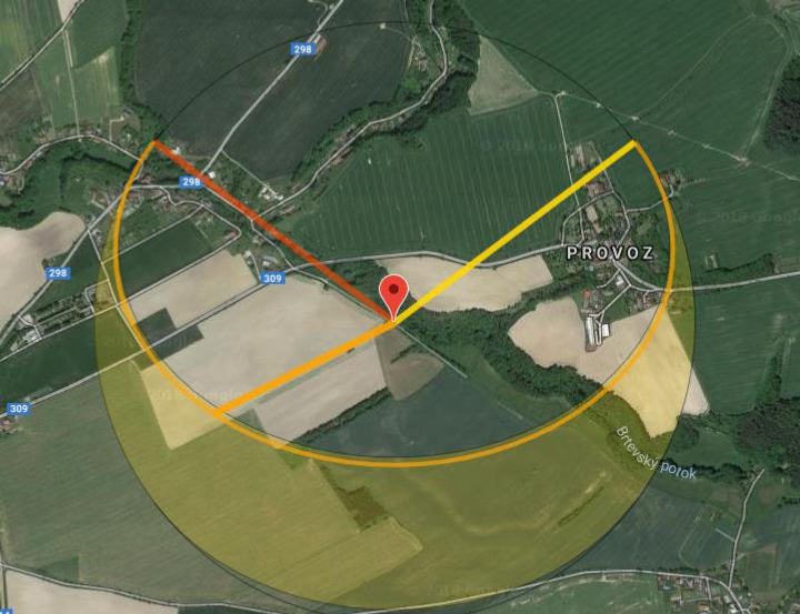 Ilustrace 6 z 6 ze zprávy ÚZPLN UZPLN-511: Událost letadla SZD-48-1 "Jantar Standard 2" - 2 km NE Dobrušky
