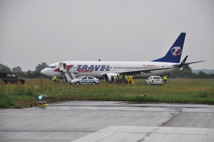 Ilustrace 3 z 6 ze zprávy ÚZPLN UZPLN-354: Incident letounu Boeing B737 - 800 na LETI (ště Pardubice)