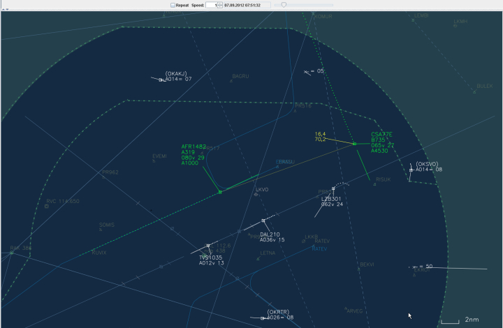 Illustration 1 of 5 from ÚZPLN report UZPLN-331: Incident aircraft A 319 / B735 at LKPR (PRAHA/Ruzyně)