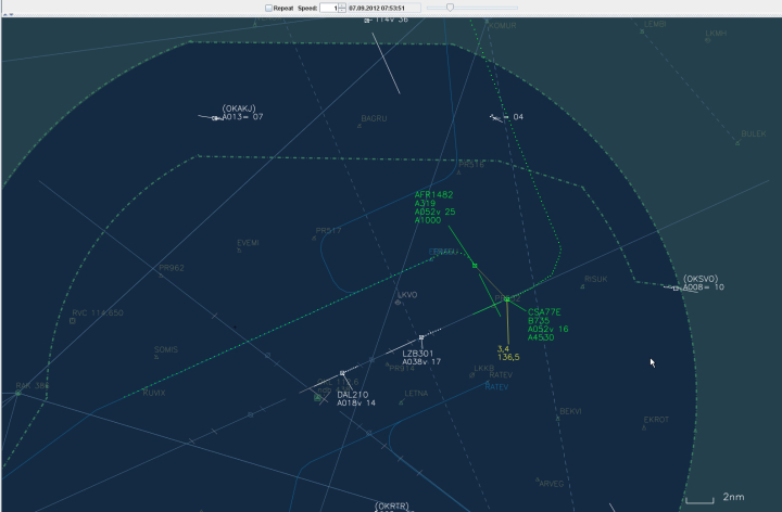 Illustration 3 of 5 from ÚZPLN report UZPLN-331: Incident aircraft A 319 / B735 at LKPR (PRAHA/Ruzyně)