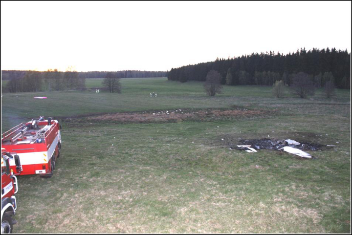 Illustration 2 of 3 from ÚZPLN report UZPLN-308: Event aircraft TL-2000 Sting at LKTO (Toužim)
