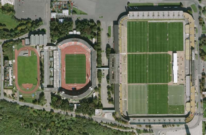 Illustration 1 of 1 from ÚZPLN report UZPLN-295: Event aircraft Electra 130 - Stadion Evžena Rošického v Praze