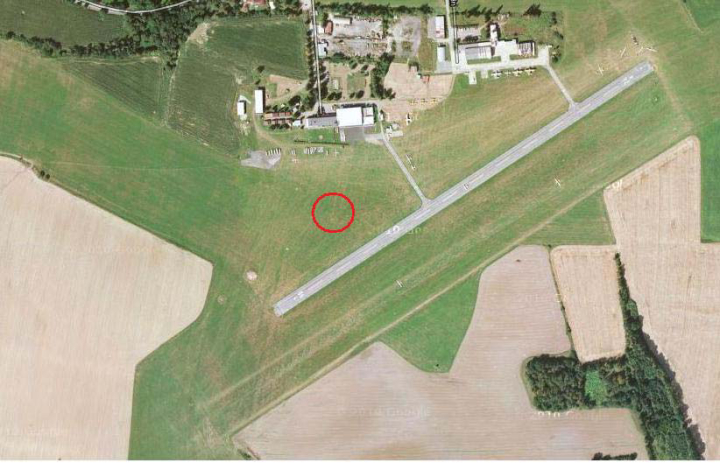 Illustration 1 of 1 from ÚZPLN report UZPLN-292: Event aircraft Icarus tandem 365 at LETI (ště Hosín)