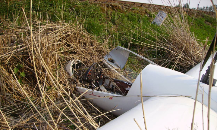 Illustration 1 of 2 from ÚZPLN report UZPLN-238: Event aircraft Nimbus 2 M at OBCE (Katastr Zbraslavice)