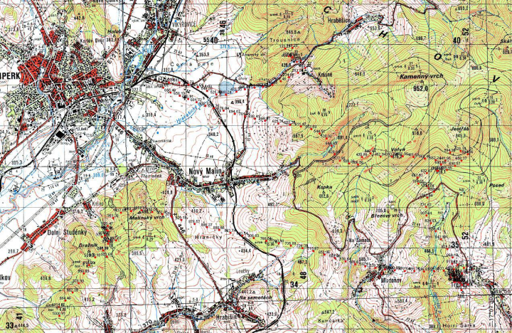 Illustration 1 of 1 from ÚZPLN report UZPLN-81: Event aircraft SZD-48 JANTAR STANDARD 2 at LETI (severovýchodně ště AK Šumperk)